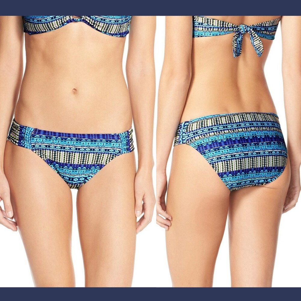 NWT La Blanca‎ Shirred Hipster Bikini Bottoms 12